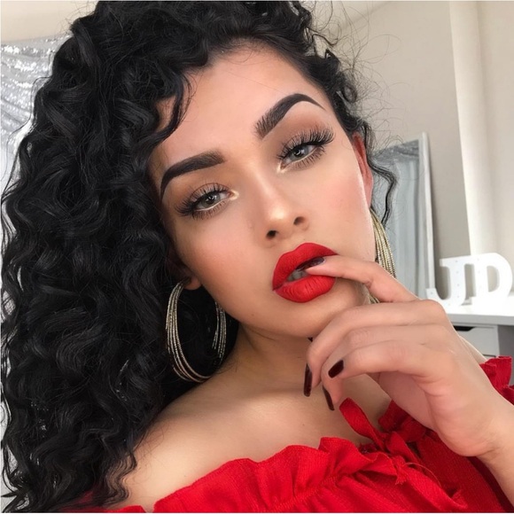 24” Kinky Curly BLACK  Lace Front Wig NEW main image 7